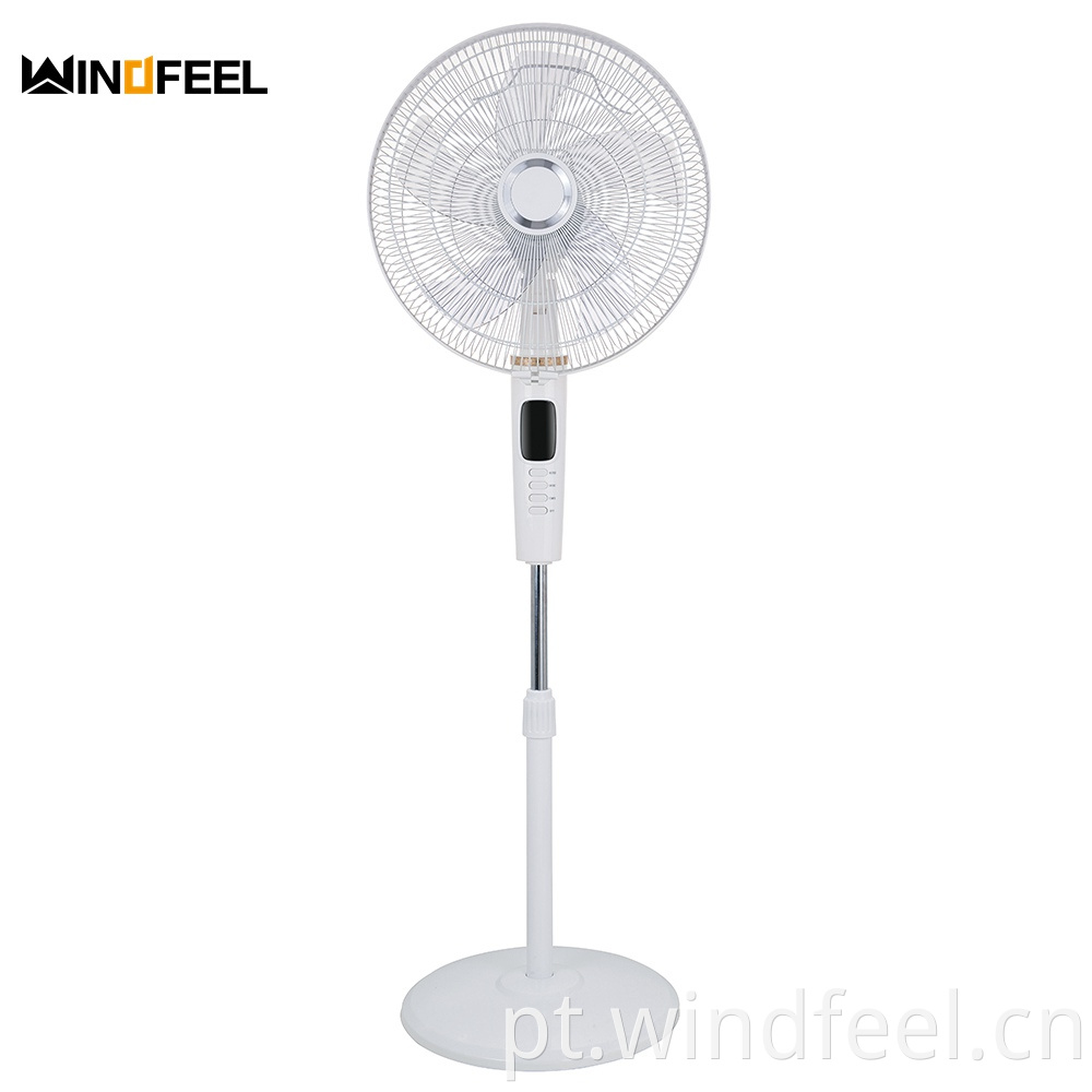 Ventilador de pedestal de 16 polegadas com suporte de resfriamento de ar Ventilador com controle remoto